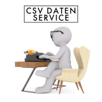 CSV. Service Datenerstellung und unformatierung